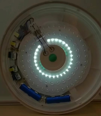IP20-gehalte plafondverlichting met Lithiumbatterij-radarsensor en 1440lm lichtstroom