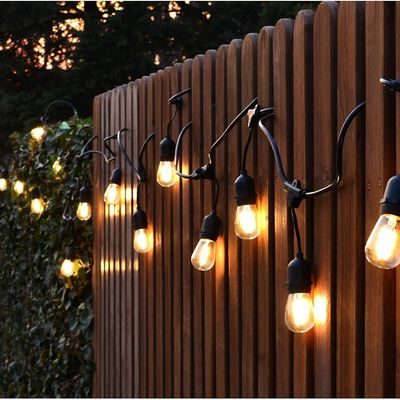 100M Waterdicht Buiten Hangend String Lamp met 200pcs Houders Geen Lamp CCT 2700K