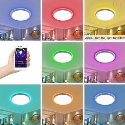 Aluminium legering LED Smart Light 30w Slim Tuya Wifi Smart LED Plafondlicht voor thuis kantoor