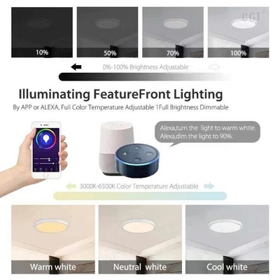 Aluminium legering LED Smart Light 30w Slim Tuya Wifi Smart LED Plafondlicht voor thuis kantoor