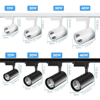10W 4 Fase Draad Verstelbaar COB Spot Mini Rail LED Track Light met modern ontwerp