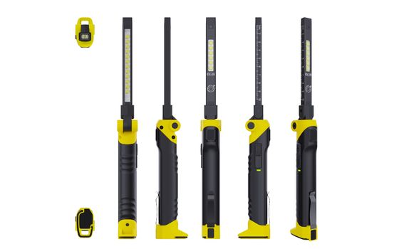 Witte LED-werklamp 6500K CRI 95 IP65 IK07 met USB-C 15000 uur werktijd