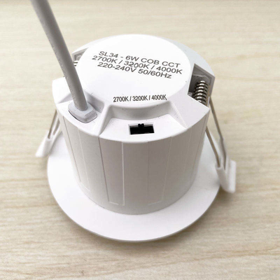 60lm/w Lamp Lichtdoeltreffendheid Bedrading Base Ugr 6w 400lm Down Light 38 Grade Spotlight