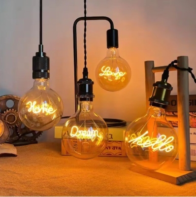Liefde Huis Feestelijke sfeer Decoratieve gloeilamp met unieke design Kap E27 1-