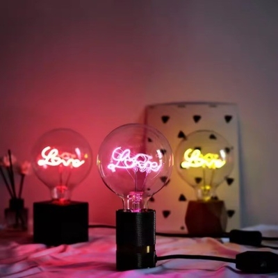Liefde Huis Feestelijke sfeer Decoratieve gloeilamp met unieke design Kap E27 1-