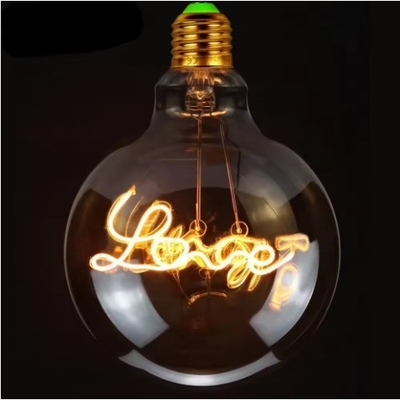 Liefde Huis Feestelijke sfeer Decoratieve gloeilamp met unieke design Kap E27 1-