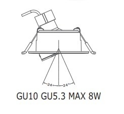 5W/7W/10W Hotel plafond Modern oppervlak verstelbaar anti-glare ingebouwde led-downlights