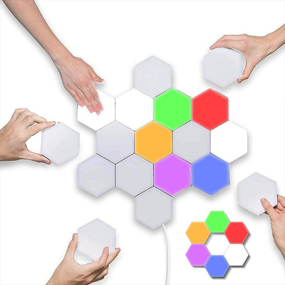 LED modulair nachtlicht Creative Touch Lamp met zeshoekig kwantumontwerp en -besturing