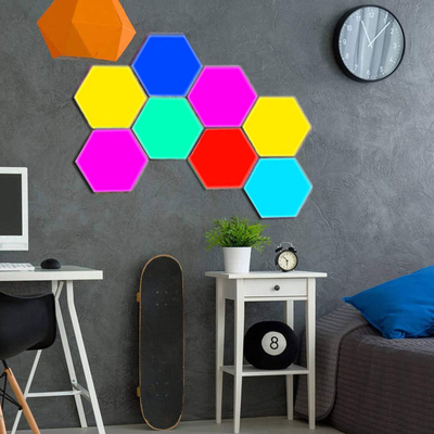 LED modulair nachtlicht Creative Touch Lamp met zeshoekig kwantumontwerp en -besturing