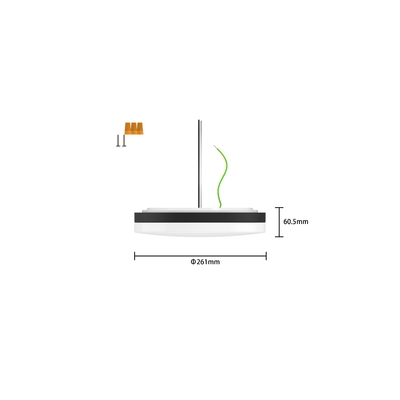 50000 uur werktijd 10 inch LED Ultra Slim geïntegreerd plafondlicht 15W 5CCT CL-E1015