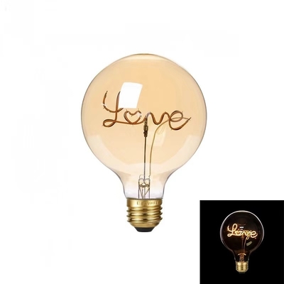 4W G125 Series Dimmable LED Decorative Light E27 Basis Helder Amber Glas Favoriet