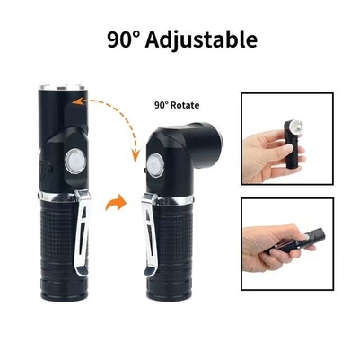 5.0V/2.4A USB-carcharger voor mobiele telefoons met draagbare LED-zaklamp en gelijkstroomtoevoer
