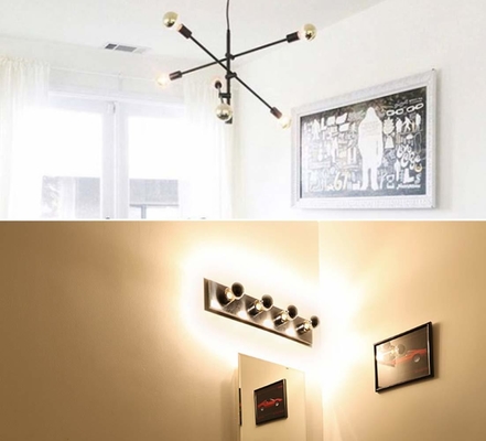 Halfchroomplatering A60 6W Warm White 2700K LED Filament Retro Bulb voor E27 basistype