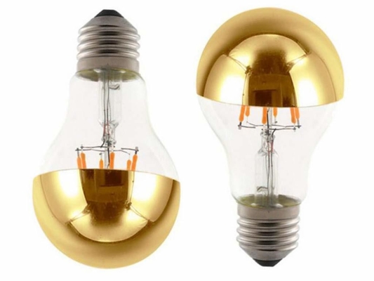 Halfchroomplatering A60 6W Warm White 2700K LED Filament Retro Bulb voor E27 basistype