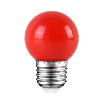 LED G45 Globe Kerstverlichting 1W Kleurrijke nacht Mini Edison E26 15W Equivalent Rode gloeilamp