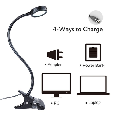 DIY 450lm aangepast voor het slapengaan Lezen 360 graden Flexible Gooseneck Small LED Desk Lamp