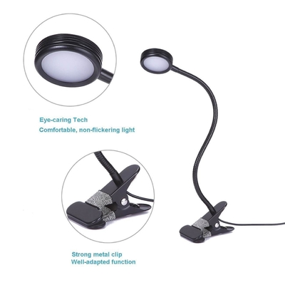 DIY 450lm aangepast voor het slapengaan Lezen 360 graden Flexible Gooseneck Small LED Desk Lamp