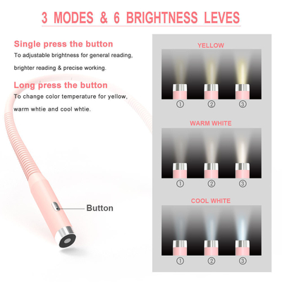 Flexible Neck Charging Led Desk Lamp Leeslamp Energie 30000 uur Levensduur Wit