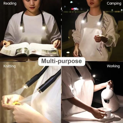 Besturingsmodus Schakelaar Besturings Led Draagbare Flexible Neck Hanging Charging Book Light voor DIY