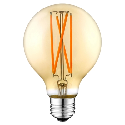 4W G125 E26 LED-globale lamp met saffierfilament voor handmatige knop en dimming