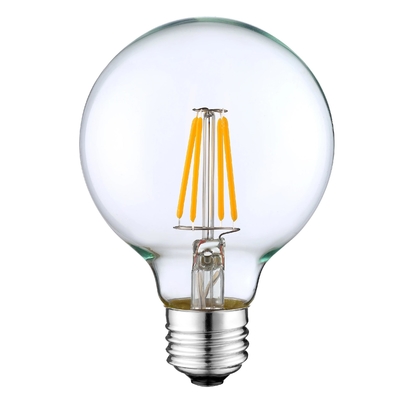 4W G125 E26 LED-globale lamp met saffierfilament voor handmatige knop en dimming