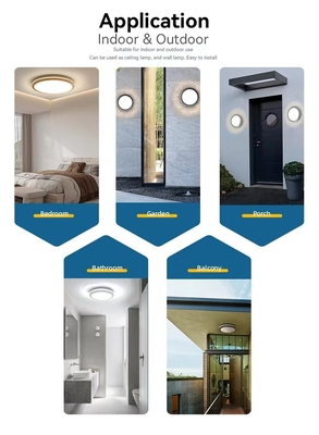 5CCT 2000K Nachtlicht Moderne Dome Light LED Plafondlamp 10in/13in/15in voor huisverlichting