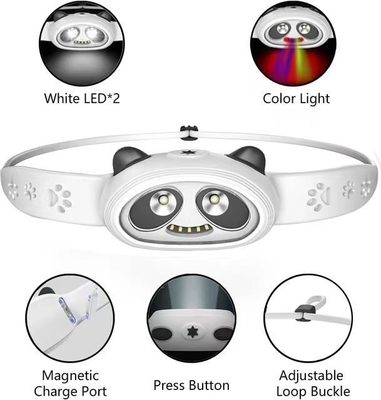 Cartoon Panda LED-koplampen Kleurweergave-index Ra 80 Ideaal voor jongens Meisjes Kleuters