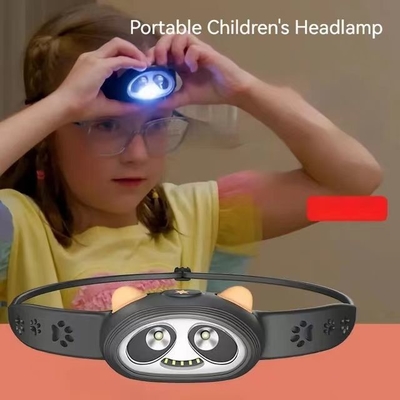 64.5*37*29mm Kinderen Panda Cartoon koplampen veilig voor Kinderen Outdoor Activiteiten