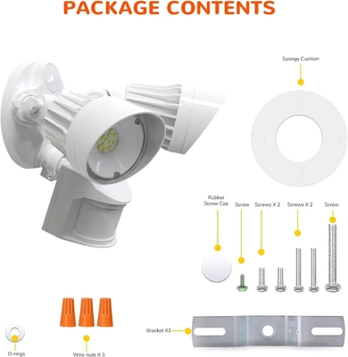 Lange levensduur 20W IP65 Wit LED-bewegingssensor beveiligingslicht voor buitenverlichting