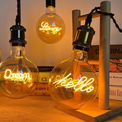 AC 85-265V Inlaatspanning 4W LED Glas Helder Amber Edison Lamp voor decoratieve verlichting