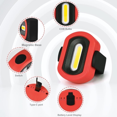 Op maat gemaakte ondersteuning SMD 780lm LED Pocket Rechargeable Car Repair Magnetic Handheld Light