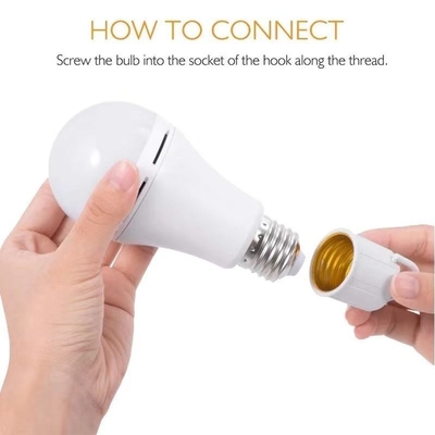 2024 9W 12W 15W 18W E27/B22 accu-aangedreven LED noodlamp 2 voor binnenverlichting