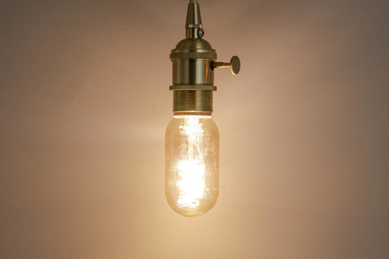 T45 3w enkel gebogen glazen gloeilamp Vintage zachte flexibele LED-lamp voor verlichting