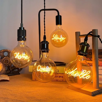 80 Ra Helder Amber G125-serie Dimbare LED-gloeilamp Handmatige knopschakelaarmodus 4W
