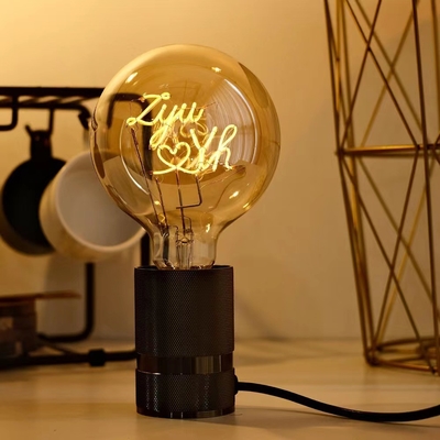 Duidelijk Amber Glass 4W G80/95 Series Dimmable LED Decorative Edison Lamp met CRI Ra 80-90