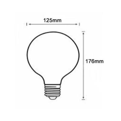 Dimmable Indoor Smart LED Filament Bulb met RGB-licht en draadloos Bluetooth-besturing