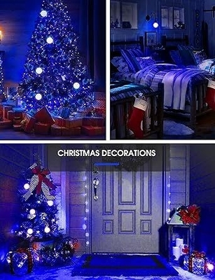 Blauwe LED-lamp A19 9W E26 Niet-dim voor buiten kerstverlichting en circuitsontwerp