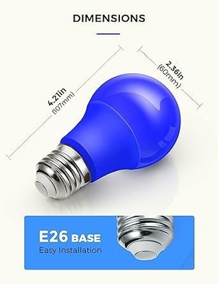 Blauwe LED-lamp A19 9W E26 Niet-dim voor buiten kerstverlichting en circuitsontwerp