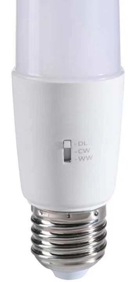Plastic 8W12W lampverlichting T-vorm gloeilamp 3CCT 3000K/4500K/6000K 36000 uur levensduur