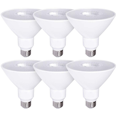 Vermogen 6 Tellen Koud Wit E26 5000K LED Floodlight Spotlight Lamp voor buitenverlichting