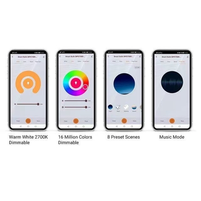 2200K-6500K Kleurveranderende gloeilamp met draadloos Bluetooth en TUYA APP-besturing