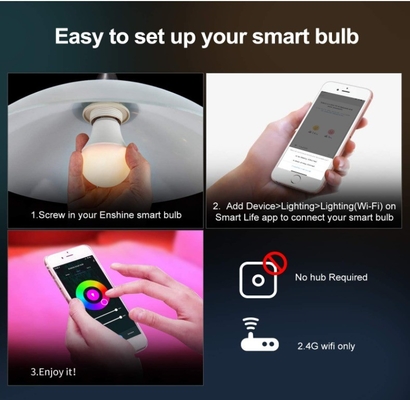 Smart WiFi GU10/MR16 Spot Bulb met Google Alexa en dimming ondersteuning