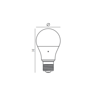 Ontwerp van verlichting en circuits DC12V 2W 4W 5W A60 LED-zonnelamp met E27/B22-basis