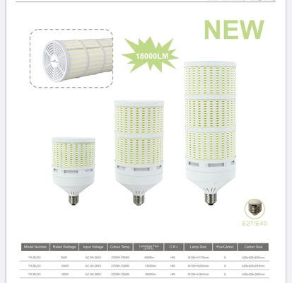 E27 E14 B22 E39 E40 Warehouse Lamp 100lm/w LED Maïslamp met hoog lichtvermogen