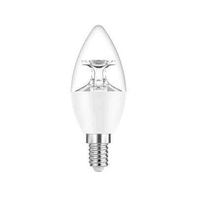 Verlichtingsoplossingen dienst E14 basis 3000K warm licht helder deksel c37 LED Kaarslamp