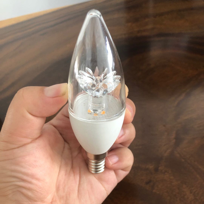 Verlichtingsoplossingen dienst E14 basis 3000K warm licht helder deksel c37 LED Kaarslamp