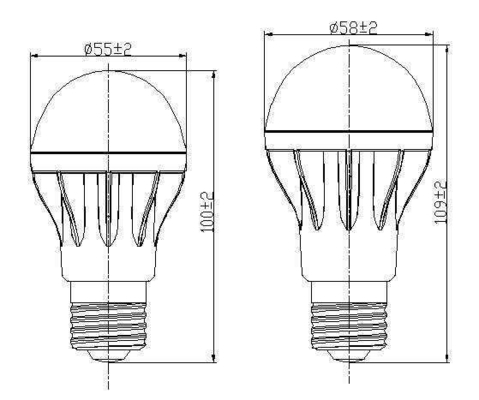 Indoor LED-lamp 5w 7w Volledig kunststof met stokontwerp en moeiteloze LED-lichtbron