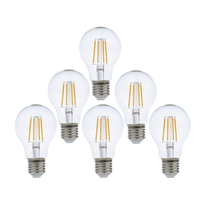 ETL-lijst A19/A60 3000K 7W AC110V E26 Dimmable filamentlampen met 15000 uur levensduur