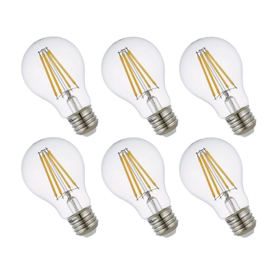 ETL-lijst A19/A60 3000K 7W AC110V E26 Dimmable filamentlampen met 15000 uur levensduur