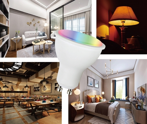 CE UKCA gecertificeerd 5W 120D Smart Wifi APP Voice Control GU10/MR16 LED Spot Light Hotel